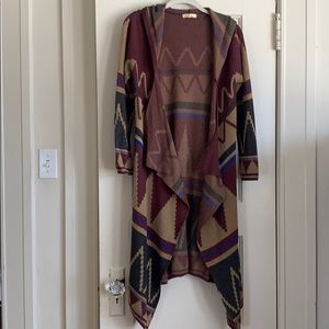 Hooded Printed Sweater